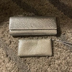 🔥NOA SILVER DARLING CLUTCH WITH CHAIN/ROPE STRAP